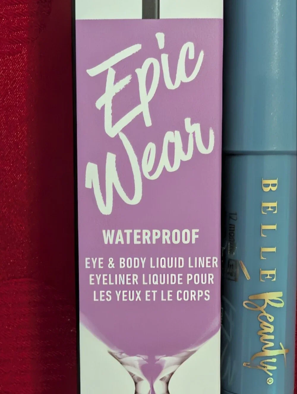 NYX Waterproof Eye & Body Liquid Liner in Lilac & Belle Beauty Sky Blue Shadow